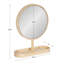 Miroir de plancher plat en bois massif Ashten