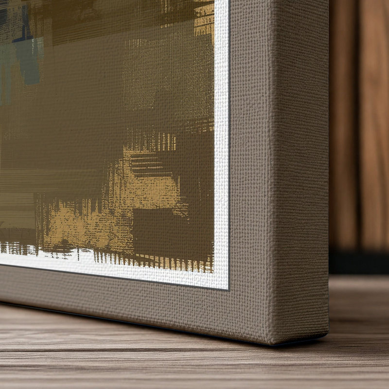 Dawn Industrial - Wrapped Canvas, 18x12 - 45.7 x 30.5 cm, Taupe Border