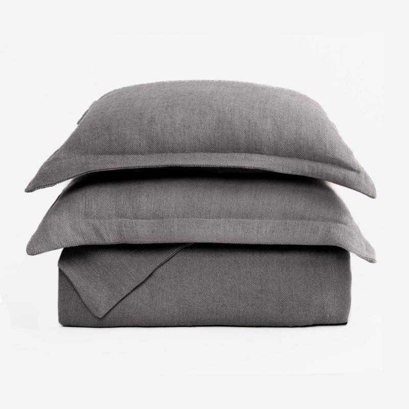 Ivor Pillow Sham, Pewter, Standard