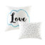 Couette pour lit double/queen avec broderie métallique argentée et texture