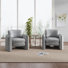 Fauteuils d'appoint modernes en chenille de 34,1 po de large (ensemble de 2)