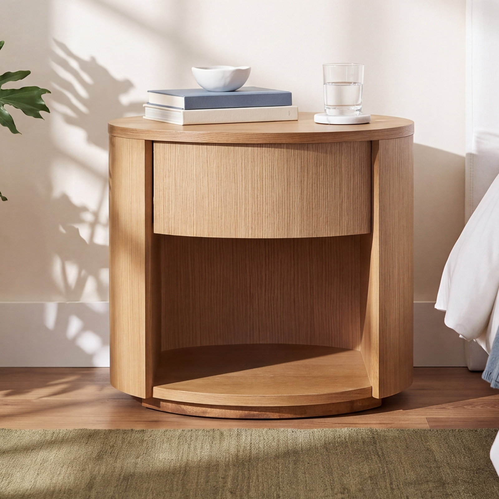 Madrid 1 - Drawer Nightstand, Natural