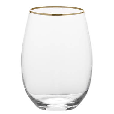 Mikasa Julie 19-3/4 oz Clear Crystal Stemless Wine Glass