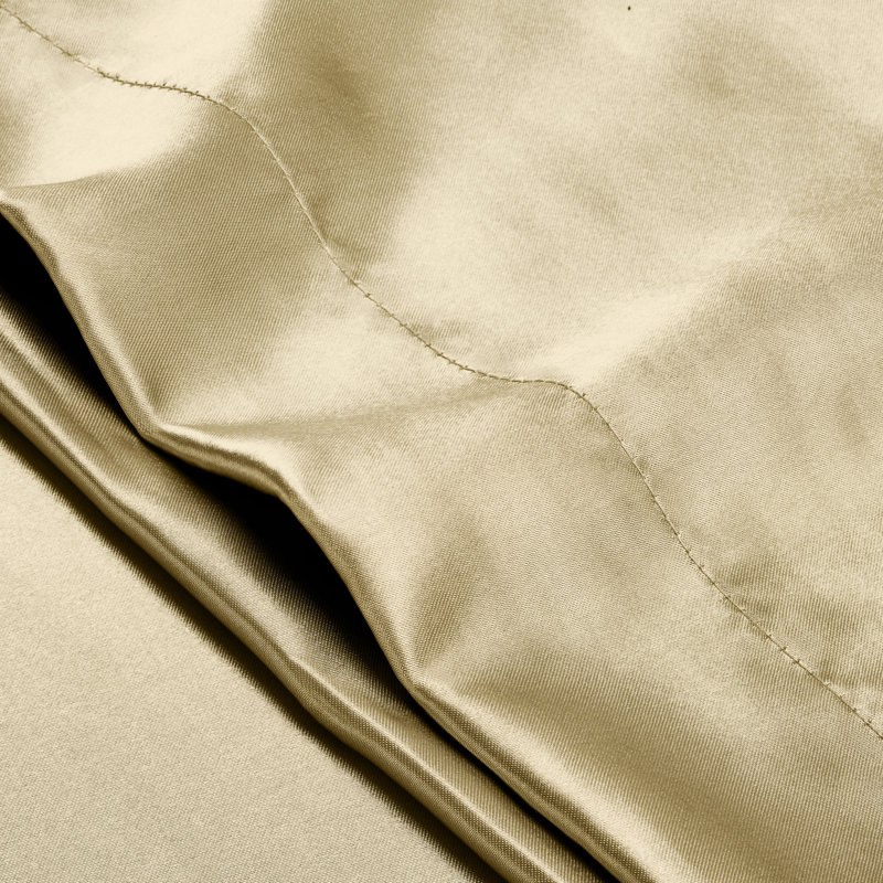 Fermeture de l'enveloppe 100% soie, Champagne, 1 grande taie d'oreiller