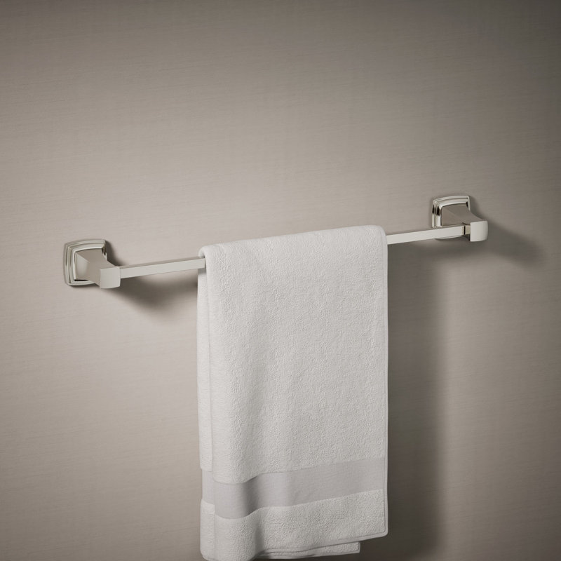 Riff Wall Mounted Towel Bar, Vibrant Polished Nickel, 24"W