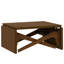 Table basse transformateur 2-en-1, table de salle à manger extensible et réglable en hauteur, table de salon multifonctionnelle en bois naturel