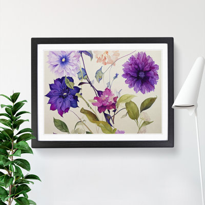 Amazing Watercolour Flowers - Framed Print