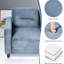 Canapé modulaire polyvalent en velours gris pour la chambre à coucher - 2 sièges, coussins épais et amovibles de 2 po pour les bureaux à domicile et les salons-121047536