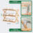 3 Tier Bamboo Shoe Rack,Portable Folding Shoe Storage Rack,Without Installation Small Shoe Rack Perfect For Corridors, Bedrooms And Small Space