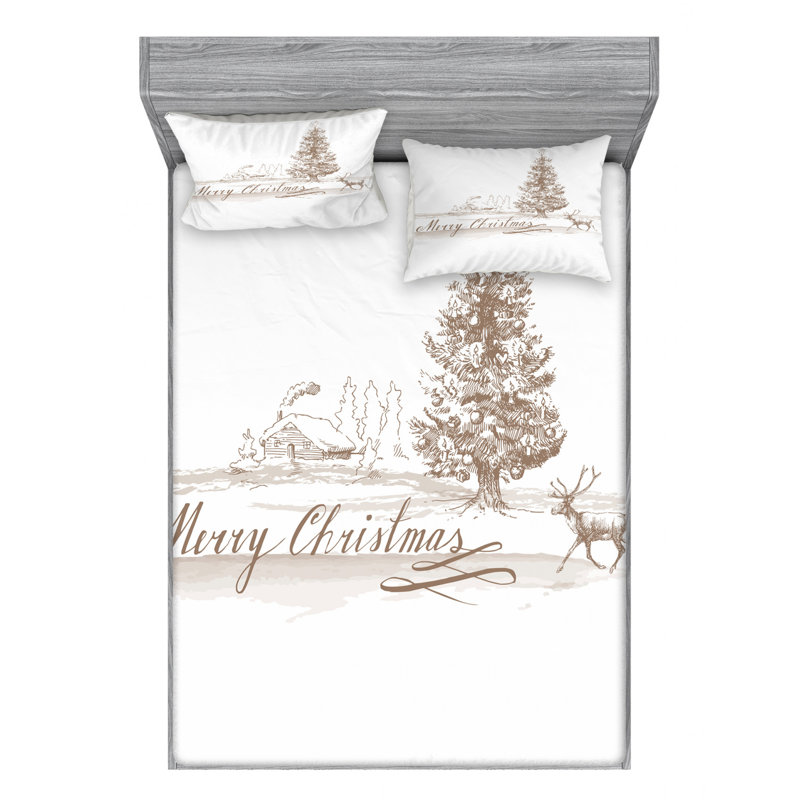 Microfiber Sheet Set, Full Sheet Set with Fitted Sheet