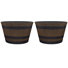 Jibril Resin Barrel Planter