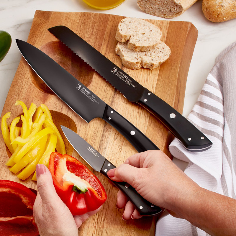 Henckels Noir 3-Pc Starter Knife Set