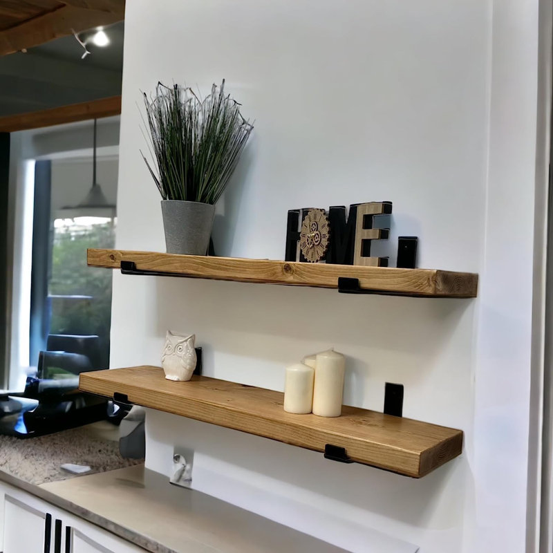 Pellenberg Bracket Shelf, 100cm H x 30cm W x 10cm D, Natural