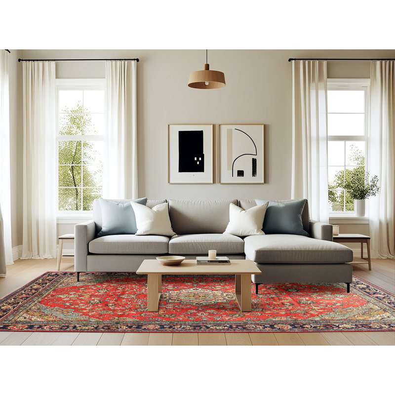 Rihanna Oriental Indoor Rug, Rectangle 6' x 9'