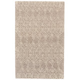 Grider Geometric Handmade Tufted Wool Ivory/Taupe Area Rug