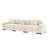 Mykala Corduroy Upholstered Sectional Sofa with Thick Armrests & Throw Pillows-124302861-114888049