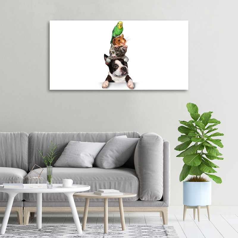 Group Of Animals - No Frame Print on Canvas