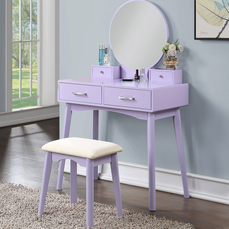 Ensemble de coiffeuse et tabouret Liannon