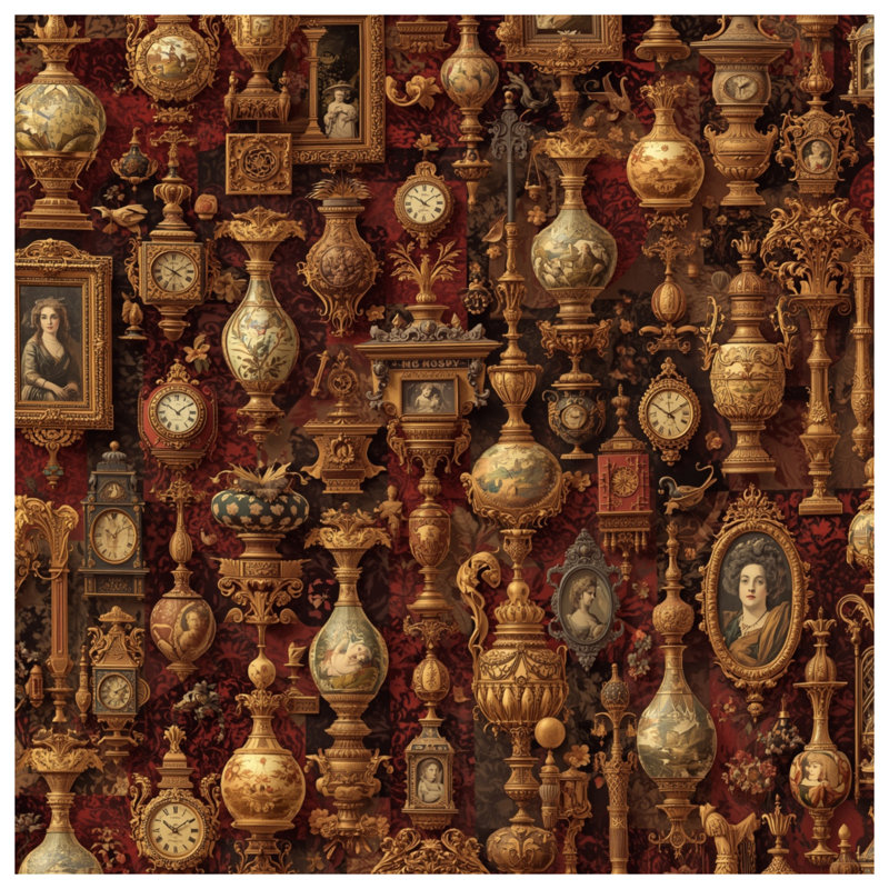 Horloges et cadres décoratifs rétro à double face, 26 x 26 pouces