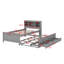 Lit plateforme avec tête de lit, USB, lit gigogne et 3 tiroirs-795831348-795831349