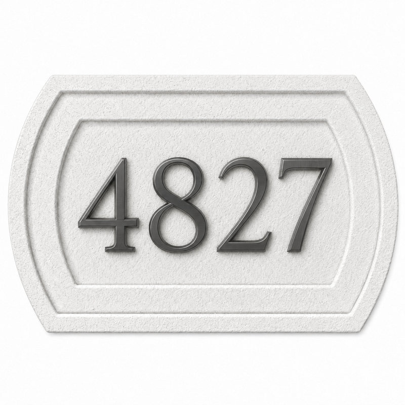 Recessed Address Plaque Small