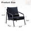 Chaise d'appoint moderne en similicuir avec structure en métal robuste-985085948