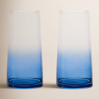 Zoya Ribbed Highball Glass