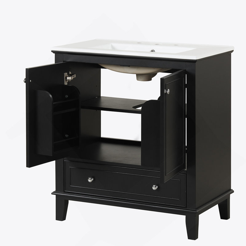 Meuble-lavabo multifonctionnel 30 po avec lavabo et meuble-lavabo 30 po