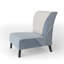 Fauteuil de chambre rembourré Mid-Century