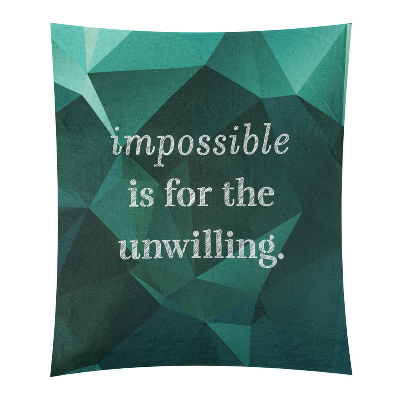 Tapisserie quote-en polyester en faux gemme, H 60 po x l 51 po, Émeraude