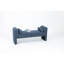 Banc moderne bleu foncé de 60 pouces avec rangement, sièges spacieux pour deux, banc de rangement parfait pour les activités et les chambres, plusieurs personnes confort, couloirs-334746885