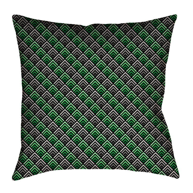 Coussin extérieur Katelyn Elizabeth, 20 po x 20 po, Vert