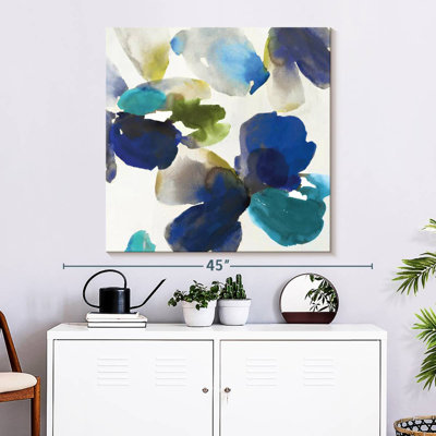 Harnek velours bleu abstrait II