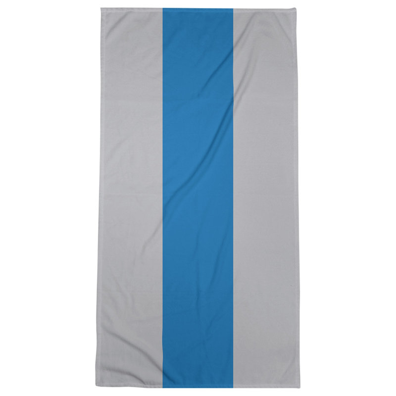 Lightweight Bath Towel, Silver/Blue