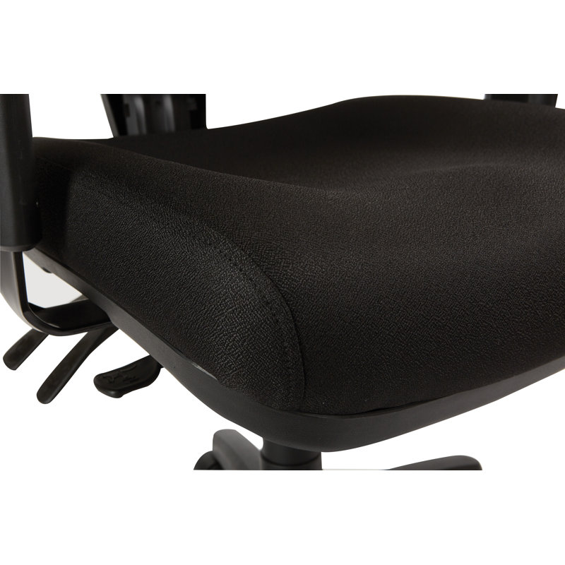 Work Smart Polyester Blend Task Chair, Icon - Black