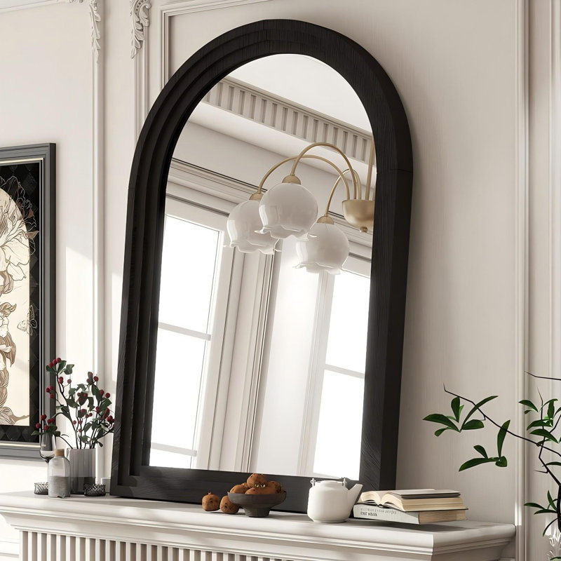 Miroir de salle de bain, 40 po x 30 po, Noir, noir, noir, noir