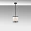 Luminaire suspendu cylindrique à 1 lumière