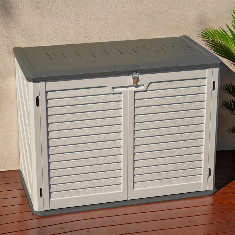 Horizontal Storage Shed with 28 Cu. Ft. Capacity, Weather Resistant