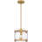 Pilning 1-Light Light Gold Mini Pendant Light