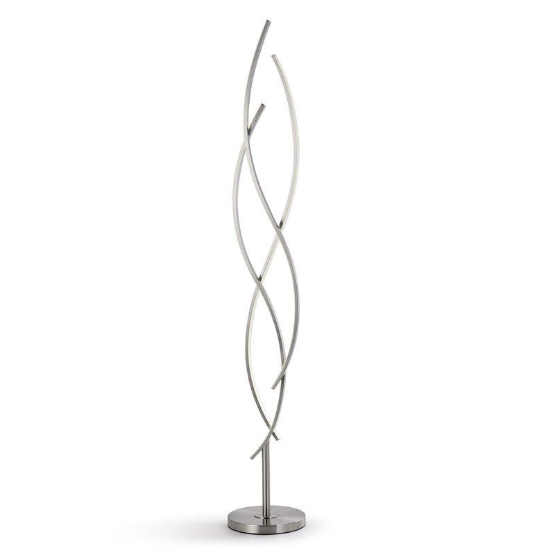 Bartolomeo 63'' LED Tree Floor Lamp, Brushed Nickel