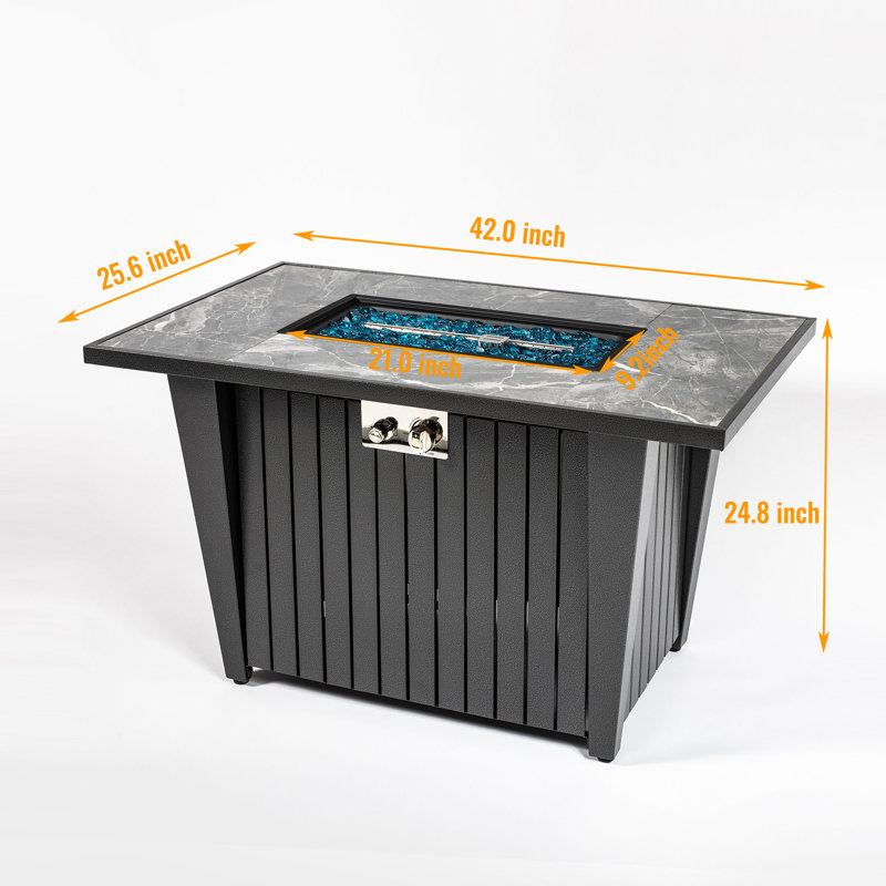 Ghag Modern Steel Fire Pit Table