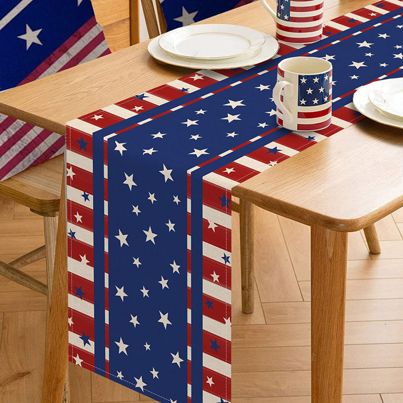 Chemin de table rectangulaire en polyester, L 72 po