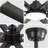 72 Inch Modern Large Design Ceiling Fans With Smart Remote Control 6 Wind Speed DC Motor Black For Living Room-121071272