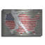 Winston Porter «Usa Flag And Batt» par Art Licensing Studio, art mural en métal-1757073248