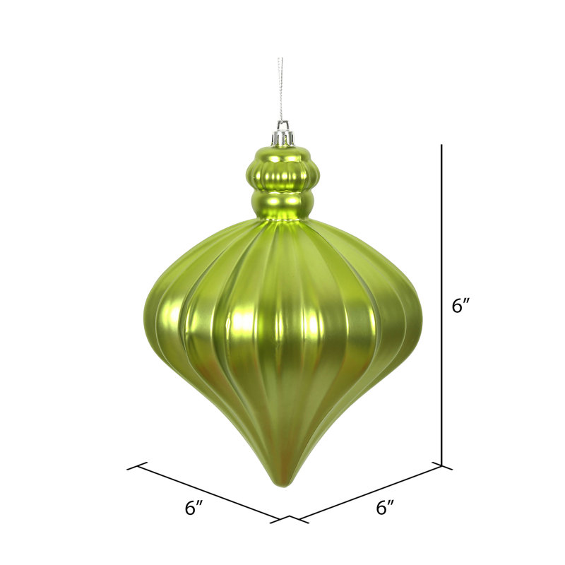 Ornement de Noël oignon 6 po, Lime