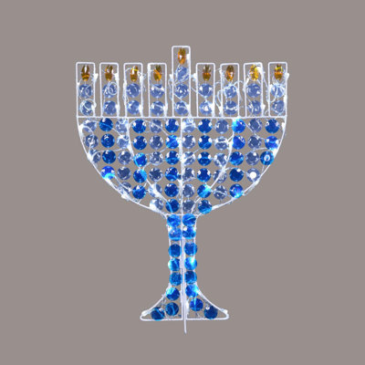Décoration d'extérieur 24 "Menorah Hanukkah