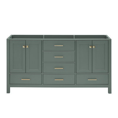 ARIEL Cambridge 66'' Double Bathroom Vanity Base Only