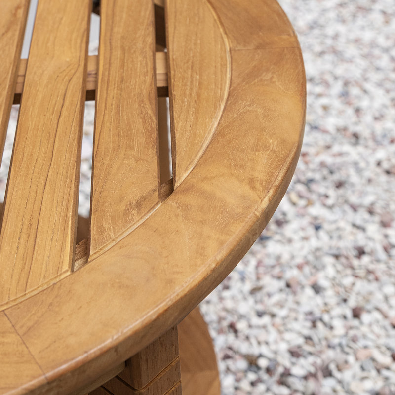 Ensemble de conversation de terrasse en teck pour 2 personnes avec coussins Athenis