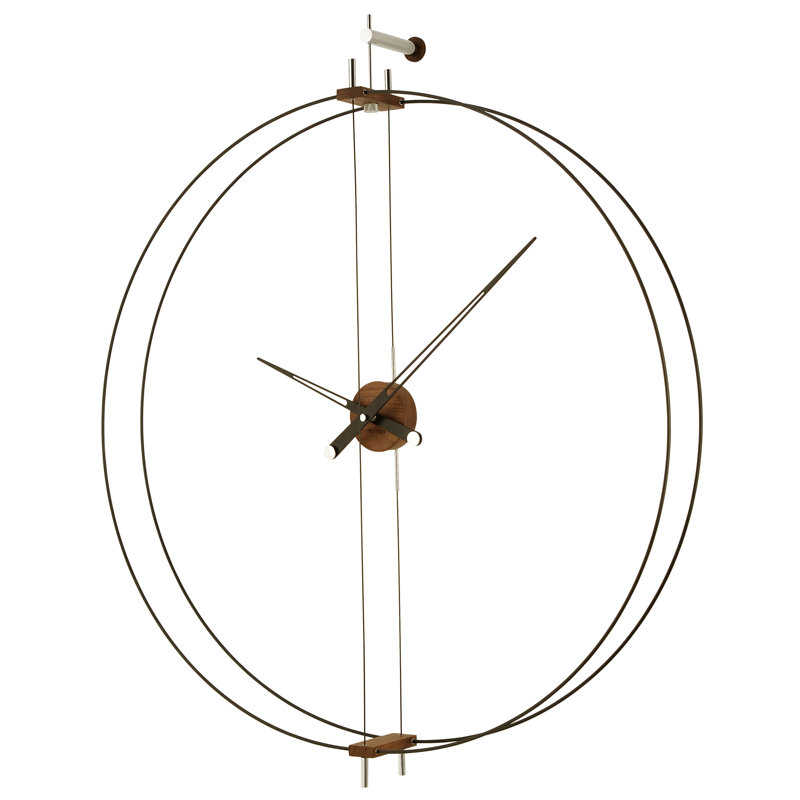 Barcelona Solid Wood Analog Wall Clock