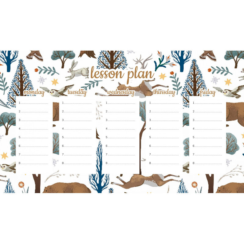 Magnetic Lesson Plan Winter Forest